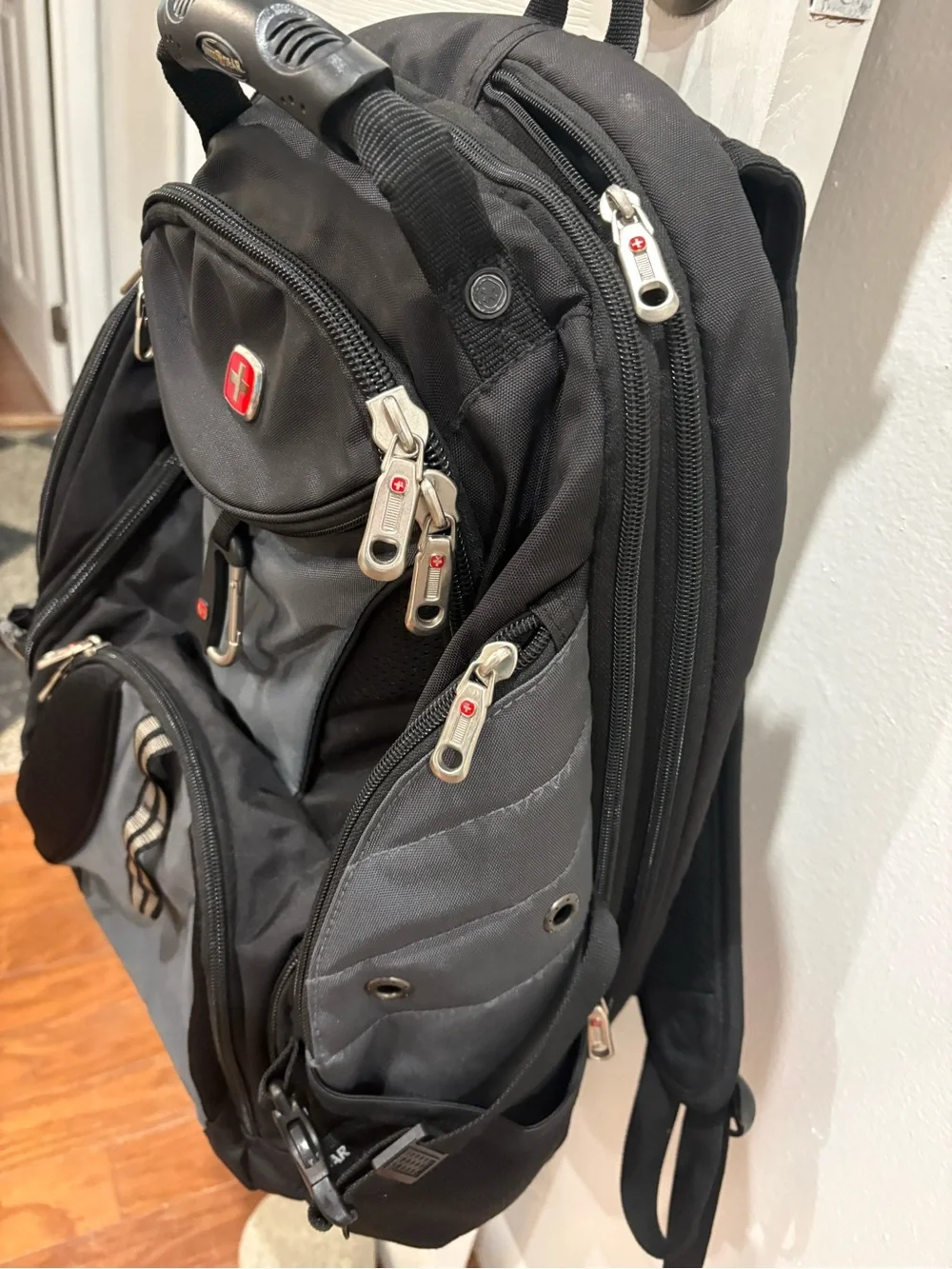 SwissGear Black and Gray Laptop Backpack with Organizer